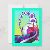 SOCCER PLAYERS THEMED PARTIJINVITATIES VERZOEKEN KAART (Voorkant)