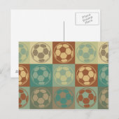 Soccer Pop Art Briefkaart (Voorkant / Achterkant)