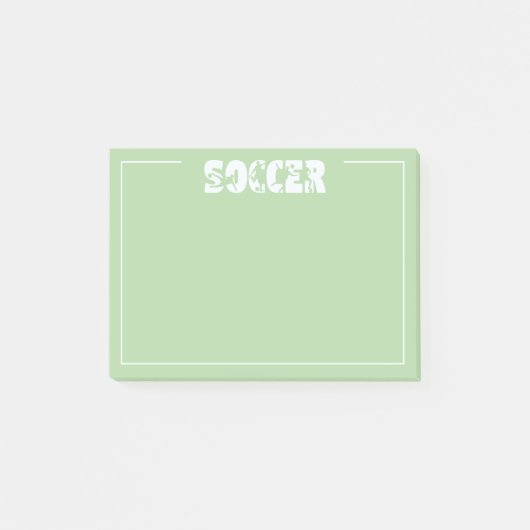 Soccer  post-it® notes (Voorkant)