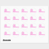 Soccer Princess 2 side Ronde Sticker (Vel)