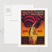 Soccer Promo-Poster Briefkaart (Voorkant / Achterkant)