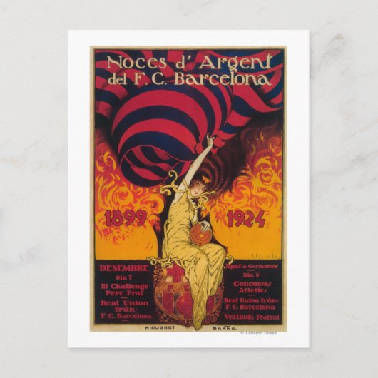 Soccer Promo-Poster Briefkaart (Voorkant)