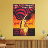 Soccer Promo-Poster Canvas Afdruk (Insitu (Woonkamer))