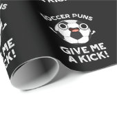 Soccer Puns geeft me een dikke sport pun Dark BG Cadeaupapier (Rol Hoek)