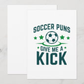 Soccer Puns geeft me een gril Bedankkaart (Voorkant / Achterkant)