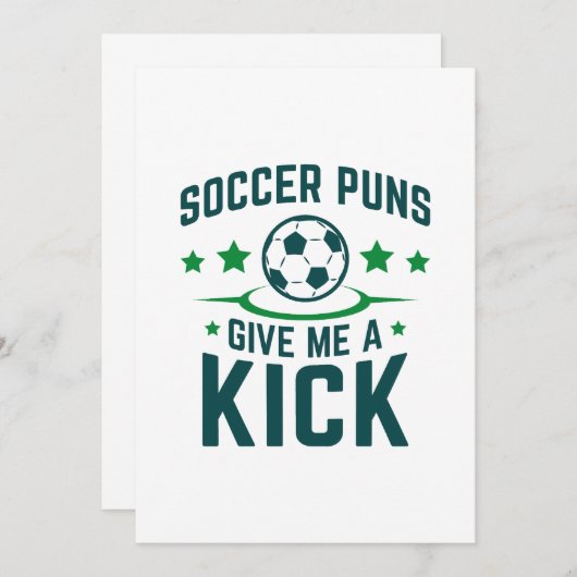 Soccer Puns geeft me een gril Bedankkaart (Voorkant / Achterkant)