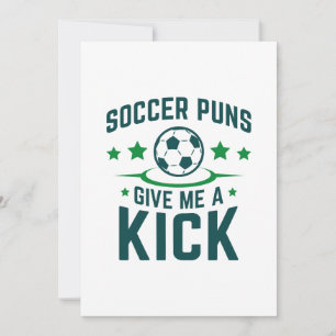 Soccer Puns geeft me een gril Bedankkaart