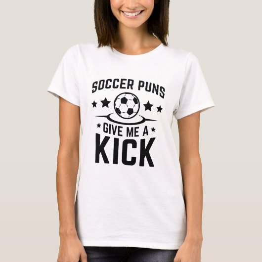 Soccer Puns geeft me een gril T-shirt (Voorkant)