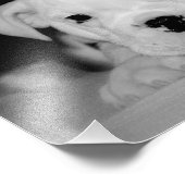 "Soccer Puppy" English Bulldog Foto Afdruk (Hoek)