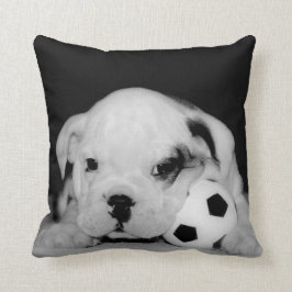 "Soccer Puppy" English Bulldog Kussen