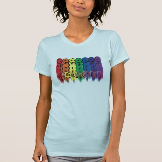 Soccer Rainbow T-Shirt (Voorkant)