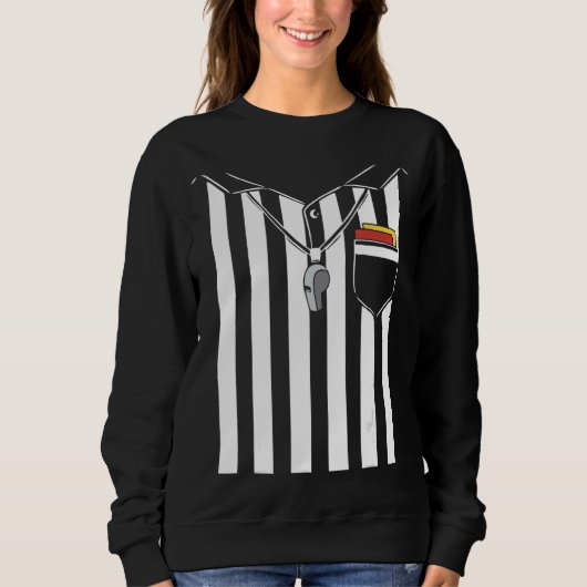 Soccer Referee Costume Halloween Trui (Voorkant)