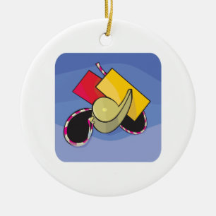 Soccer Referee Keramisch Ornament