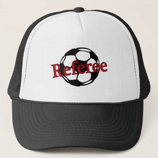 Soccer Referee Trucker Pet (Voorkant)