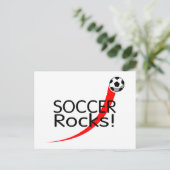 Soccer Rocks Briefkaart (Staand voorkant)