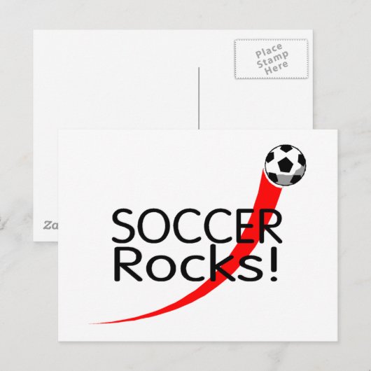 Soccer Rocks Briefkaart (Voorkant / Achterkant)
