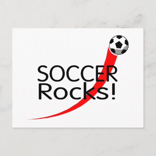 Soccer Rocks Briefkaart (Voorkant)