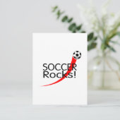 Soccer Rocks Briefkaart (Staand voorkant)
