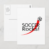 Soccer Rocks Briefkaart (Voorkant / Achterkant)