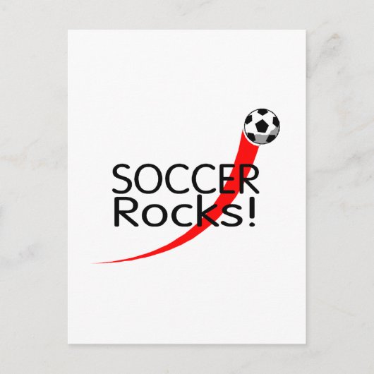 Soccer Rocks Briefkaart (Voorkant)