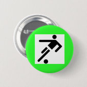 SOCCER RONDE BUTTON 5,7 CM (Voorkant /achterkant)