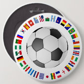 SOCCER RONDE BUTTON 6,0 CM (Voorkant /achterkant)