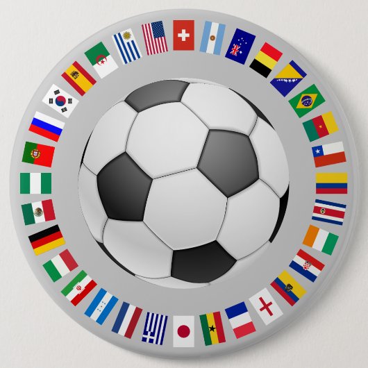 SOCCER RONDE BUTTON 6,0 CM (Voorkant)