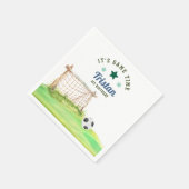 Soccer Rookie “It’s Game Time” First Birthday Servet (Hoek)