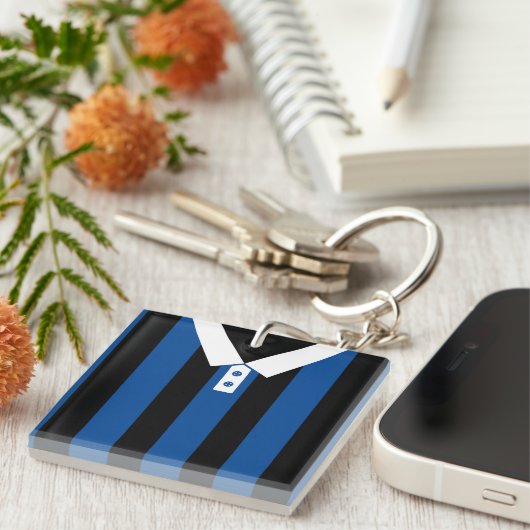  Soccer Rugby Jersey Keyring Sleutelhanger (Voorkant Rechts)