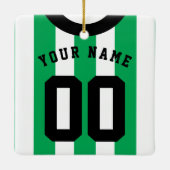  Soccer Rugby Jersey Ornament Sjabloon (Achterkant)