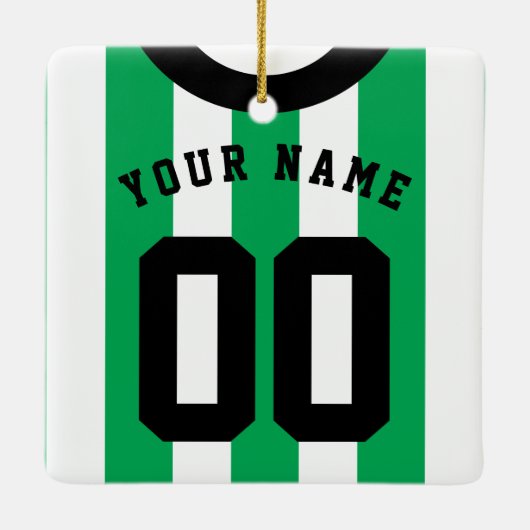  Soccer Rugby Jersey Ornament Sjabloon (Achterkant)