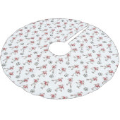 Soccer Santa Christmas Pattern Kerstboom Rok (Gekanteld)