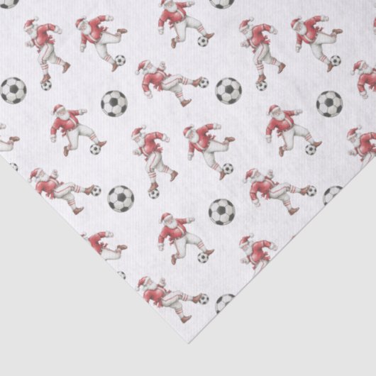 Soccer Santa Christmas Tissuepapier (Detail)