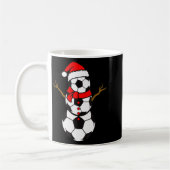 Soccer Santa Hat Snowman Xmas Funny Soccer Lover C Koffiemok (Links)