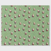 Soccer Santa on Dollar Bill Green Cadeaupapier (Vlak)