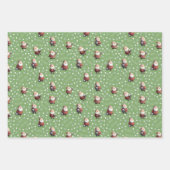 Soccer Santa on Dollar Bill Green Inpakpapier Vel (Voorkant)