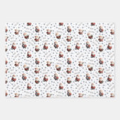 Soccer Santa on White Inpakpapier Vel (Voorkant 2)