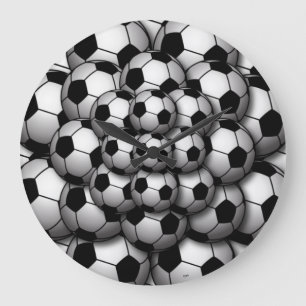 Soccer Season Large Clock Grote Klok