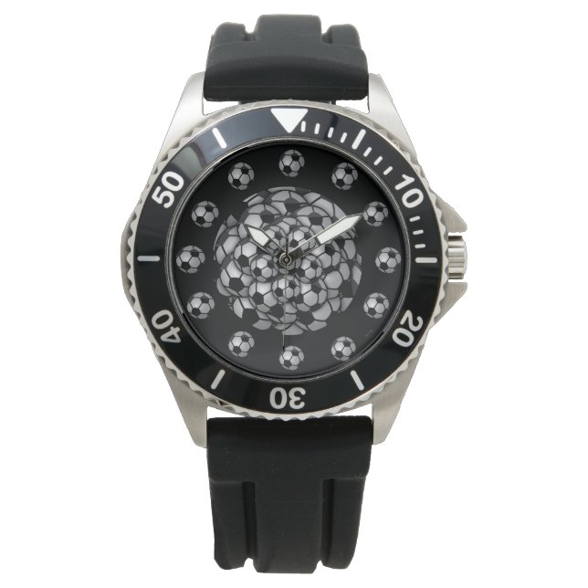 Soccer Season Round Watch Horloge (Voorkant)