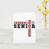 Soccer Senior Night Soccer Senior 2025 Afstuderen Kaart (Gele Bloem)