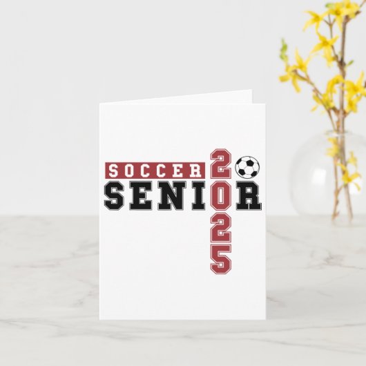 Soccer Senior Night Soccer Senior 2025 Afstuderen Kaart (Gele Bloem)