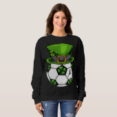 Soccer Shamrock Leprechaun St Patricks Day Boys Ki Trui (Voorkant volledig)