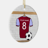  Soccer Shirt (claret) Star Ornament (Rechts)