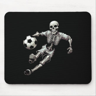 Soccer Skeleton Playing Soccer Halloween Skull Lov Muismat