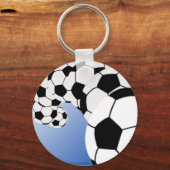 SOCCER SLEUTELHANGER Blue (Voorkant)