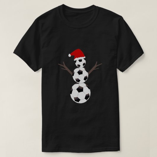 Soccer Snowman T-shirt (Design voorkant)