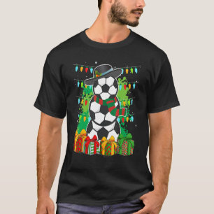 Soccer snowman voetbal voetbalspeler 2 t-shirt