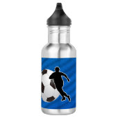 Soccer - Soccer player silhouette and Ball Waterfles (Rechts)