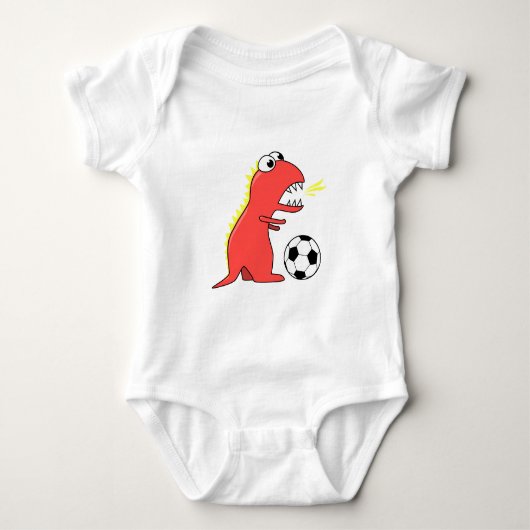 Soccer Spelling Dinosaur Romper (Voorkant)