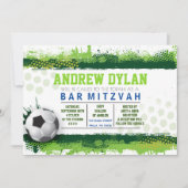 SOCCER SPLASH Bar Mitzvah Uitnodiging (Voorkant)